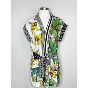Balkanica Mixed Print Belt Bata Corta Kimono OS